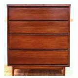 MCM flat front 4 drawer tall chest see photos