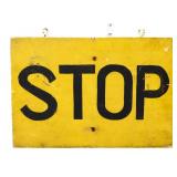 Vntg wood 18x12.5 Stop hanging sign