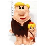Vntg 14in Flintstone's Barney Rubble figural bank