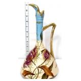 Vintage Royal Bonn 11in floral ewer