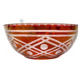 Red bohmeian 10in bowl, see photos