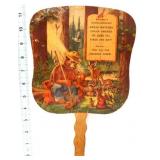 Vntg cardstock Smokey Bear Timber Is A Crop fan