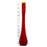 MCM Viking amberina 11.5in swung vase
