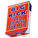 Cardstock 8x11.75 Big Kick Tobacco easelback sign