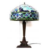Leaded glass parlor lamp