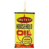 Vntg 4oz Tru-Test Household Oil can