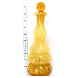 Vntg Empoli butterscotch decanter