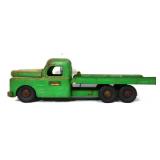 Vntg Structo pressed steel green truck