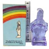Mosser lilac glass Mindy clown figure w box