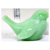 Fenton jade short tail bird figure