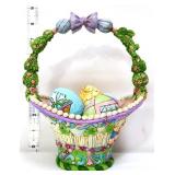Jim Shore 2011 Welcome Spring basket w/ eggs