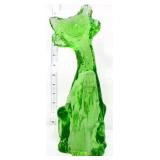 Fenton 11in apple green alley cat figure