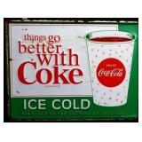 Metal Better With Coke sign