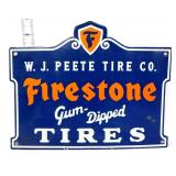 Porcelain 10x8 Firestone Tires sign