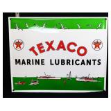 Porcelain Texaco Marine Lubricants sign