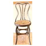 1940s metal Toledo bistro chair
