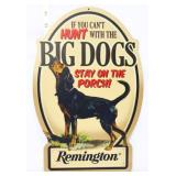 Composite wood 10x14.75 Remington Big Dog sign