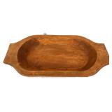 Wood 21x11 dough bowl