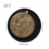 1834 bust half dollar