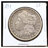 1899 Morgan silver dollar