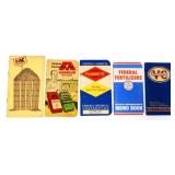 Lot of 5 vintage farm theme paper adv items