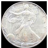 2001 silver eagle coin
