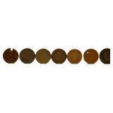 Lot of 7 large cents