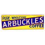 Metal 18x6in Arbuckles Coffee sign