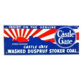 Porcelain 10x4 Castle Gate sign