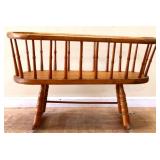 Vintage wood doll cradle
