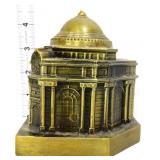 Vntg metal Buffalo Savings Bank building adv bank