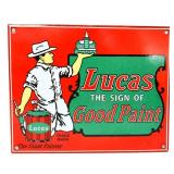 Porcelain 10x8 Lucas Good Paint sign