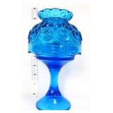 Vintage blue moon & stars fairy lamp