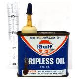 Vntg 4oz Gulf Dripless Oil can