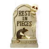 26in Rest In Pieces tombstone blow mold NO SHIP