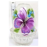 Fenton Worstell clear butterfly fairy lamp