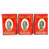 Lot of 3 vntg Prince Albert Tobacco tins