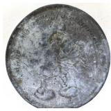 Metal round Mickey Mouse belt buckle