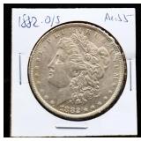 1882 O/S Morgan silver dollar