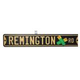 Composite wood 21x3.5 Remington street sign
