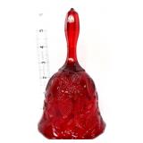 Fenton ruby red strawberry & leaf bell
