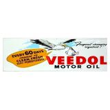 Metal 4x14 Veedol Motor Oil sign