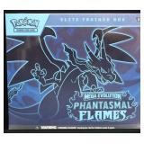 Sealed Pokemon ETB Phantasmal Flames card set