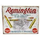 Metal 16x12.5 Remington Rifles & Pistols sign