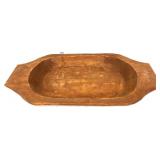 Wood 21.5x11in dough bowl