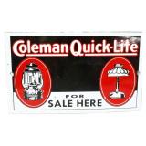 Porcelain 10x16 Coleman Quick-Lite sign
