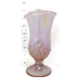 Fenton pink opalescent lily of valley vase