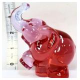 Fenton 4in dusty rose elephant figure