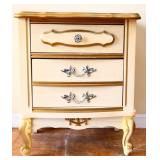 Vintage 2 drawer French nightstand see pics