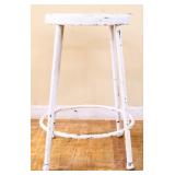 Vintage white utility stool see photos